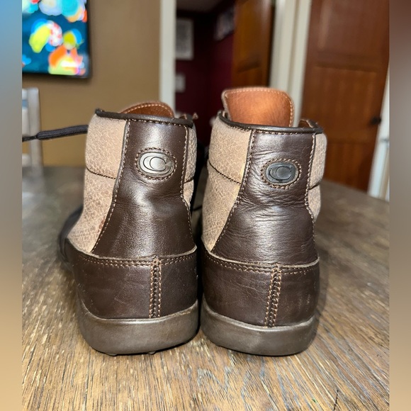 Mens coach leather monogram waterproof boots size 9.5 like new condition - Picture 4 of 11